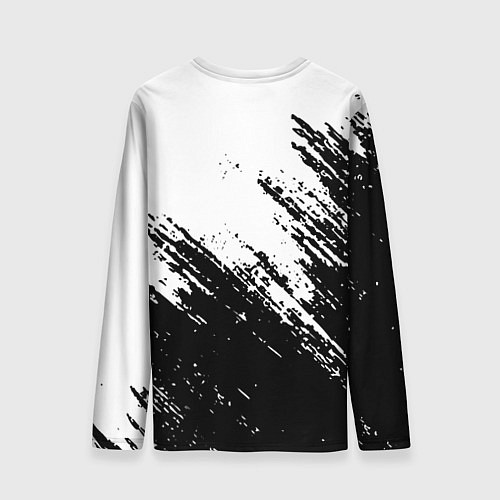 Мужской лонгслив Warframe штриховка красок / 3D-принт – фото 2