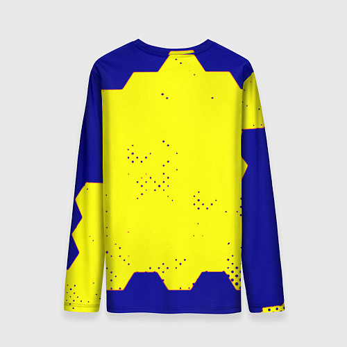 Мужской лонгслив Rainbow six hexagon steel / 3D-принт – фото 2