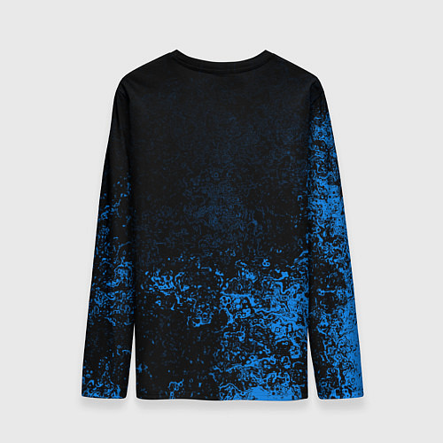 Мужской лонгслив Horizon: Zero Dawn синие брызги красок / 3D-принт – фото 2