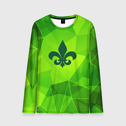 Лонгслив мужской Saints Row green poly, цвет: 3D-принт