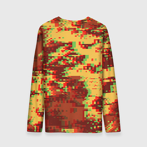 Мужской лонгслив Doom камуфляж глитч / 3D-принт – фото 2