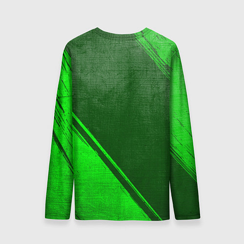 Мужской лонгслив Date A Live - green gradient вертикально / 3D-принт – фото 2