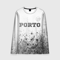 Мужской лонгслив Porto - white gradient посередине