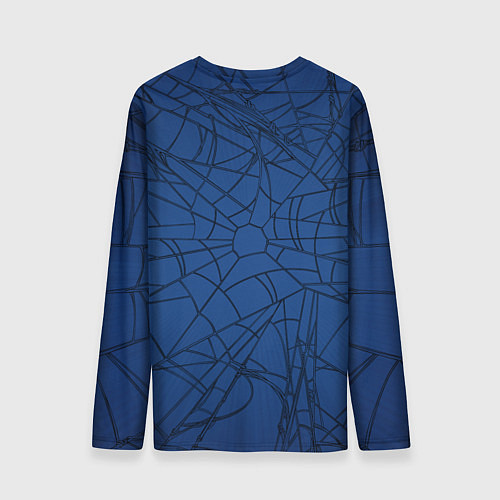 Мужской лонгслив Spider-man with a spider web / 3D-принт – фото 2
