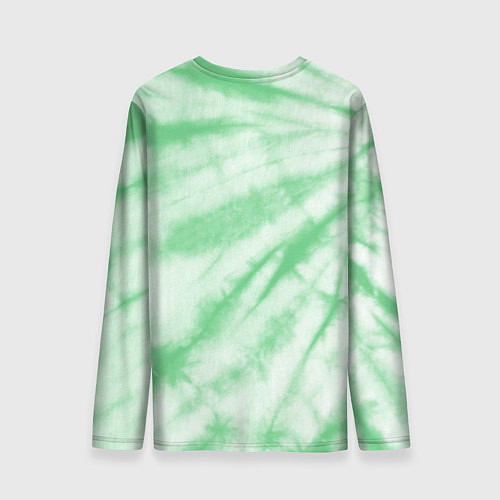 Мужской лонгслив Салатовый тай дай / 3D-принт – фото 2
