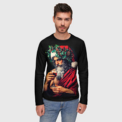 Лонгслив мужской Дионис на Рождество, цвет: 3D-принт — фото 2