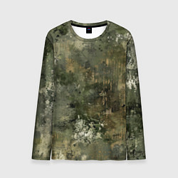Мужской лонгслив Камуфляж с потертостями