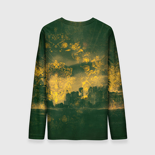 Мужской лонгслив Винтажный автомобиль под пальмами / 3D-принт – фото 2
