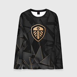 Лонгслив мужской Leeds United golden poly, цвет: 3D-принт