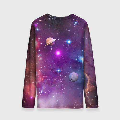 Мужской лонгслив Homer Simpson in space - ai art / 3D-принт – фото 2