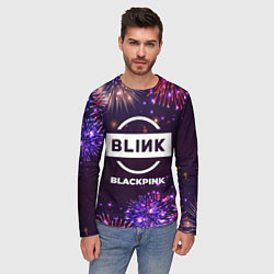 Лонгслив мужской Праздничный Blackpink, цвет: 3D-принт — фото 2