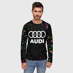 Лонгслив мужской Audi конфети, цвет: 3D-принт — фото 2