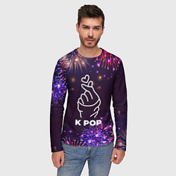 Лонгслив мужской Праздничный K Pop, цвет: 3D-принт — фото 2