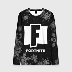 Мужской лонгслив Снежный Fortnite