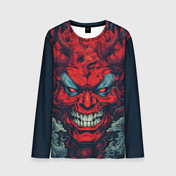 Лонгслив мужской Red demon Oni, цвет: 3D-принт