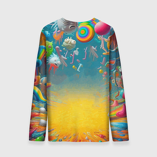 Мужской лонгслив Рик и Морти - сюрреалистическая фантазия / 3D-принт – фото 2