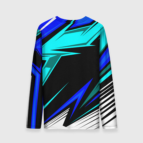 Мужской лонгслив Субару - синий спорт / 3D-принт – фото 2