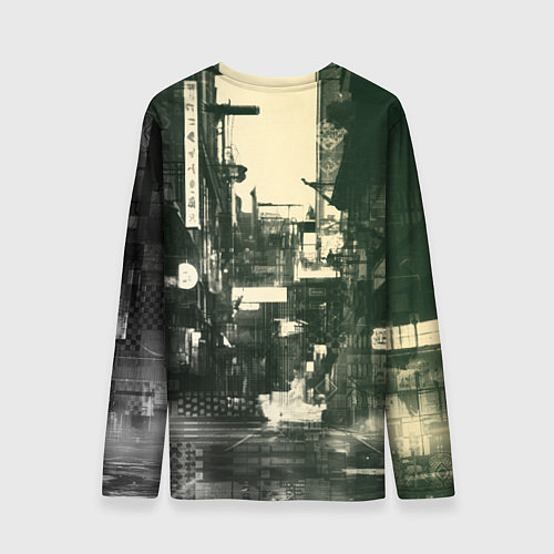 Мужской лонгслив Боевой кибернетический робот / 3D-принт – фото 2