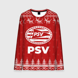 Мужской лонгслив Новогодний PSV с оленями