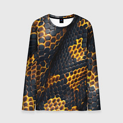 Мужской лонгслив Текстура змеи