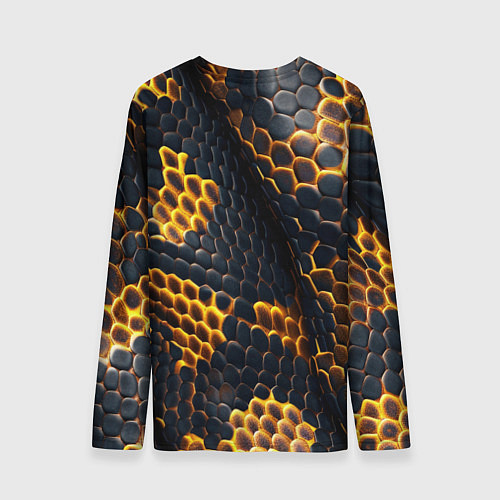 Мужской лонгслив Текстура змеи / 3D-принт – фото 2