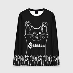 Мужской лонгслив Sabaton: cat rock