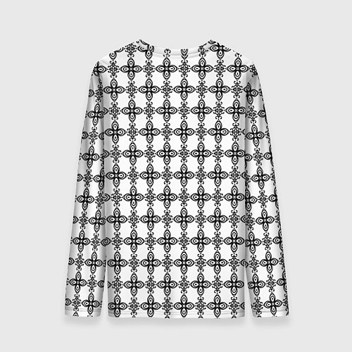 Мужской лонгслив Цветочная готика / 3D-принт – фото 2