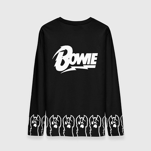 Мужской лонгслив David Bowie: cat rock / 3D-принт – фото 2