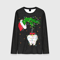 Лонгслив мужской Гринч похищает у зубной феи, цвет: 3D-принт