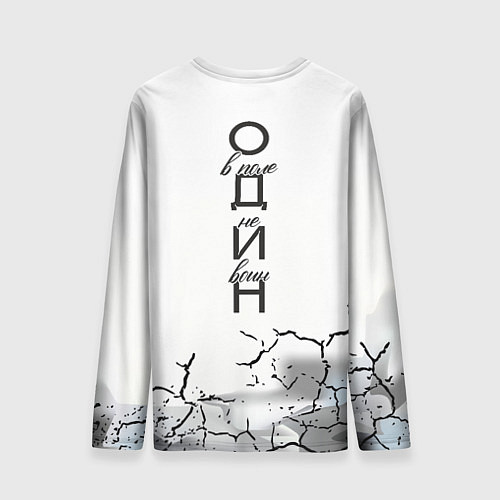 Мужской лонгслив Одинокий борец на просторах / 3D-принт – фото 2