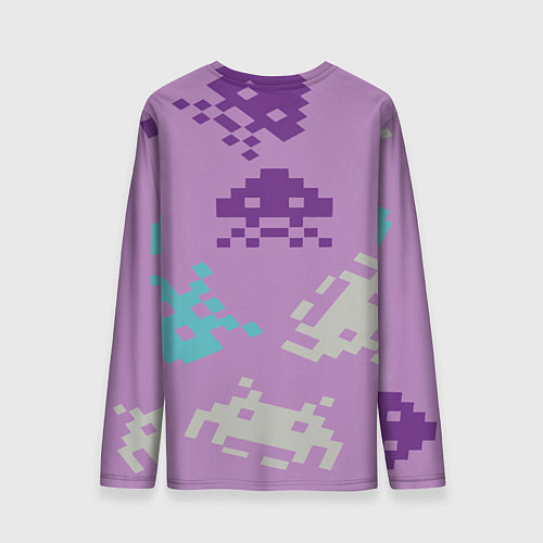 Мужской лонгслив Пиксели / 3D-принт – фото 2