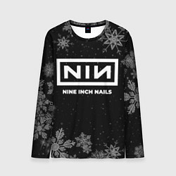 Мужской лонгслив Снежный Nine Inch Nails