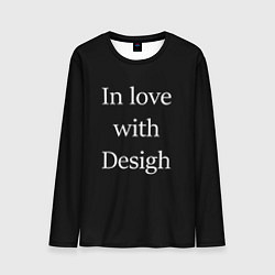 Мужской лонгслив In love with Design