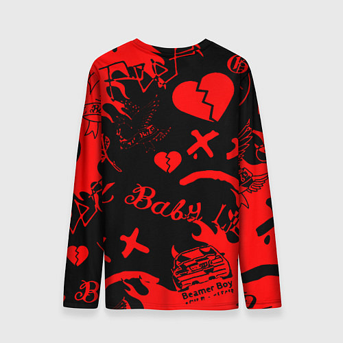 Мужской лонгслив Lil peep monster energy / 3D-принт – фото 2