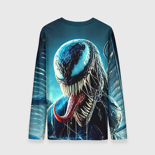Мужской лонгслив Venom in metropolis - ai art neon fantasy / 3D-принт – фото 2