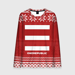 Мужской лонгслив Новогодний OneRepublic