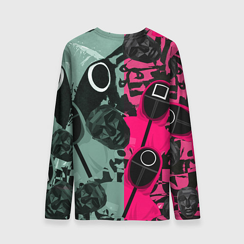 Мужской лонгслив Маски из игры в кальмара / 3D-принт – фото 2