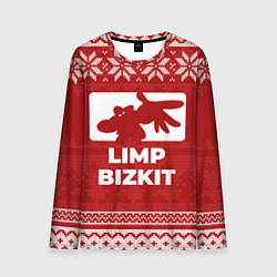 Мужской лонгслив Новогодний Limp Bizkit