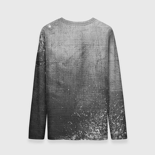 Мужской лонгслив David Bowie - grey gradient / 3D-принт – фото 2