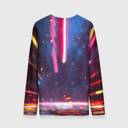 Мужской лонгслив Уточка в неоне / 3D-принт – фото 2