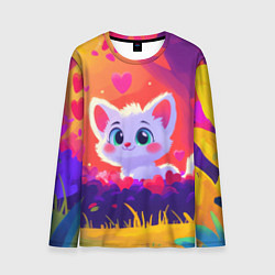 Мужской лонгслив Влюбленный милый песец