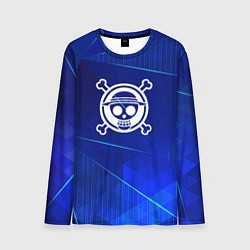 Мужской лонгслив One Piece blue poly