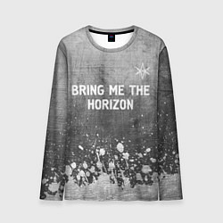 Мужской лонгслив Bring Me the Horizon - grey gradient посередине