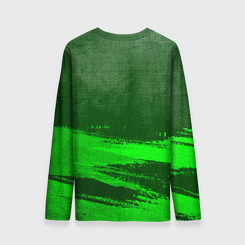 Мужской лонгслив FNAF - green gradient посередине / 3D-принт – фото 2
