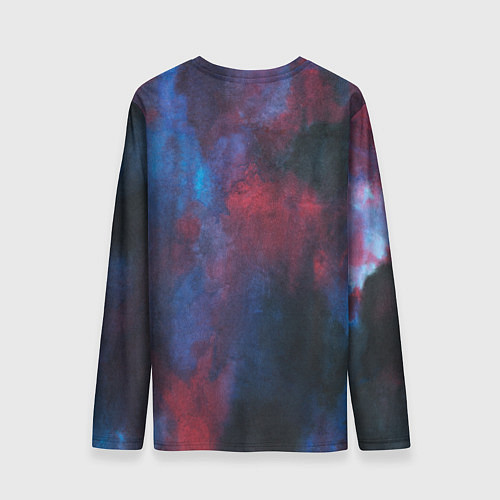 Мужской лонгслив Тай-дай космос / 3D-принт – фото 2