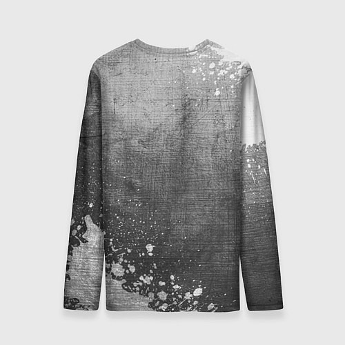 Мужской лонгслив Bleach - grey gradient вертикально / 3D-принт – фото 2