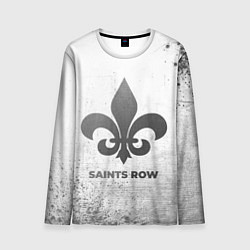 Мужской лонгслив Saints Row - white gradient