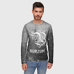 Лонгслив мужской Burzum - grey gradient, цвет: 3D-принт — фото 2