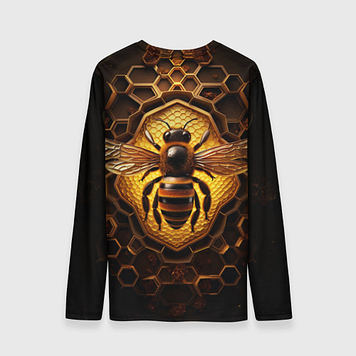 Мужской лонгслив Золотая пчела / 3D-принт – фото 2