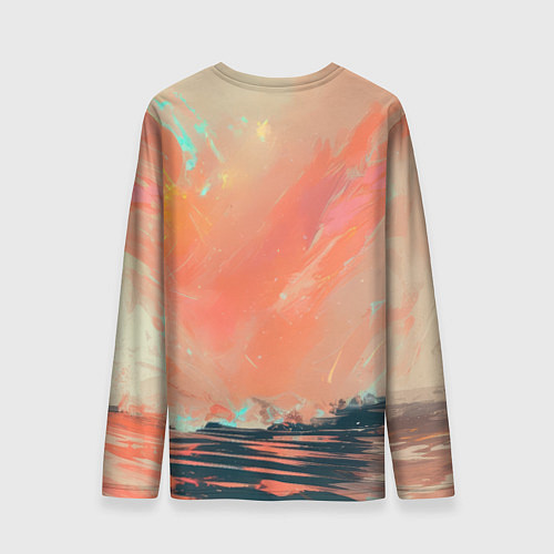 Мужской лонгслив Россия - медведь / 3D-принт – фото 2